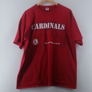 Russell Athletic St Louis Cardinals Mens XL 1996 MLB Baseball Red Tee Good